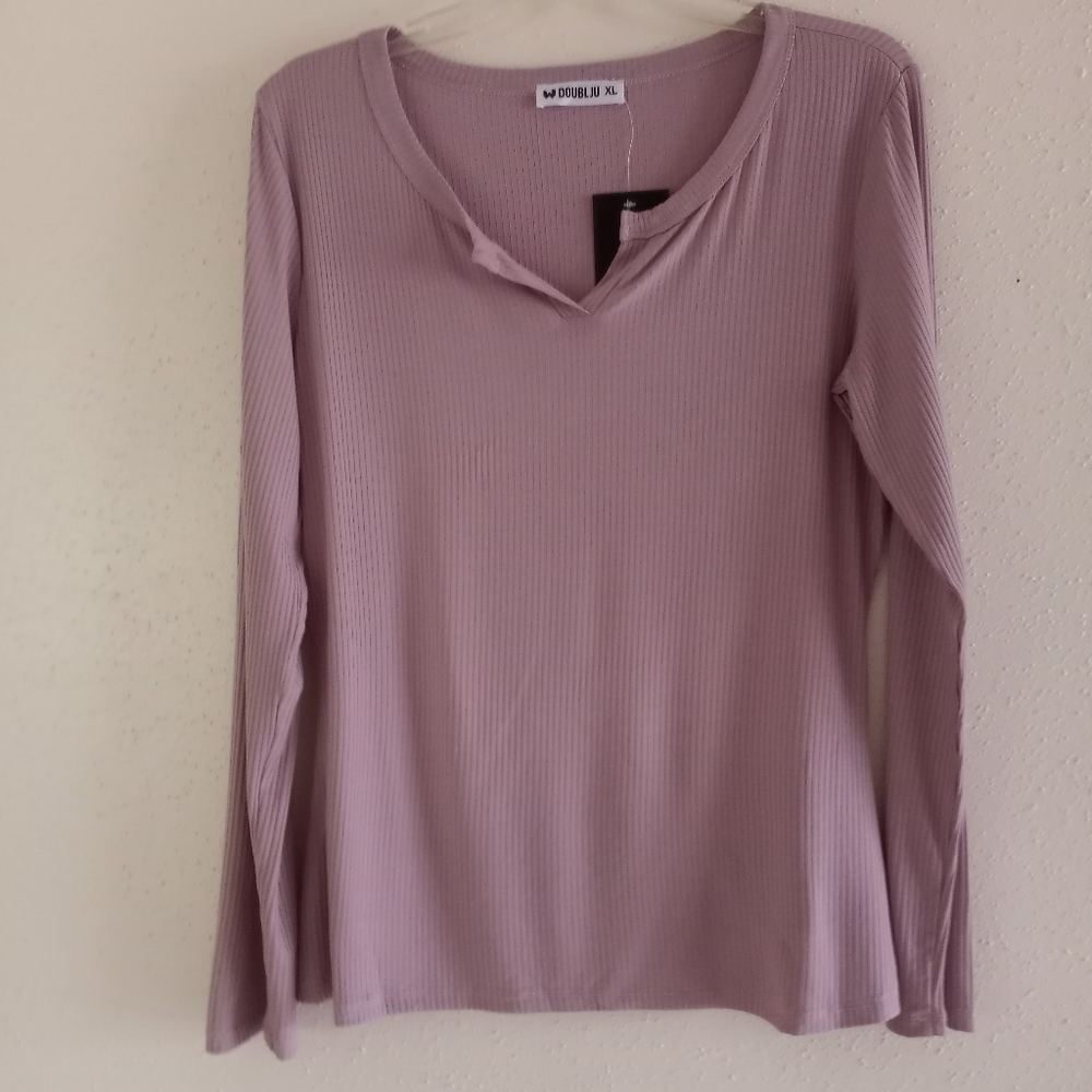 Doubleju XL Ribbed Top NWT
